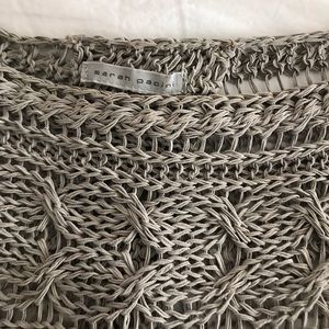 Sarah Pacini knit sweater open vent in back